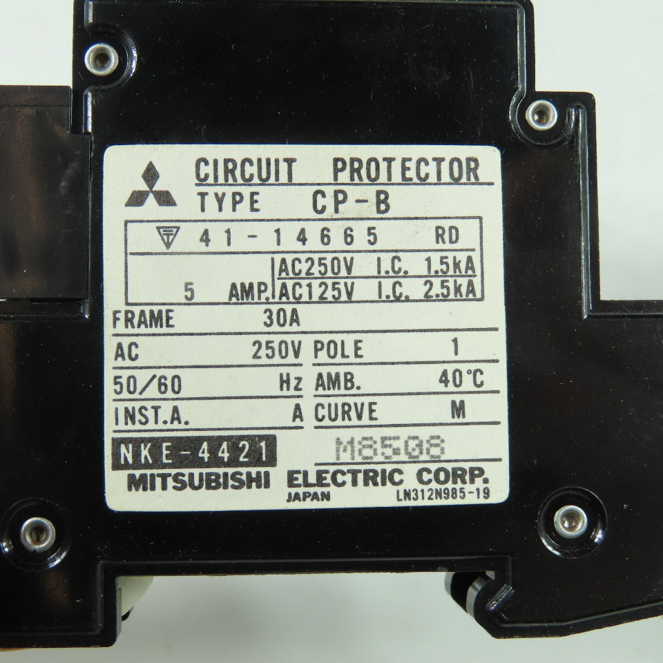 Mitsubishi CP-B Circuit Protector 1-Pole 250VAC 30A Lot of 3