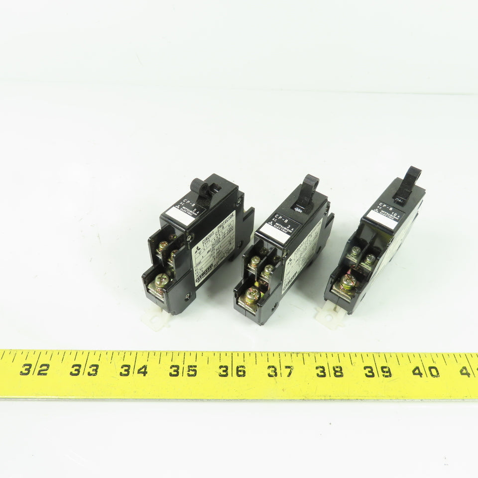 Mitsubishi CP-B Circuit Protector 1-Pole 250VAC 30A Lot of 3