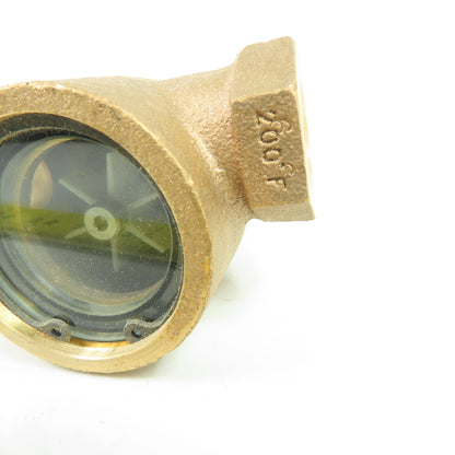 1/2" NPT Single Window Propeller Sight Flow Indicator 125 PSI 200°F NEW