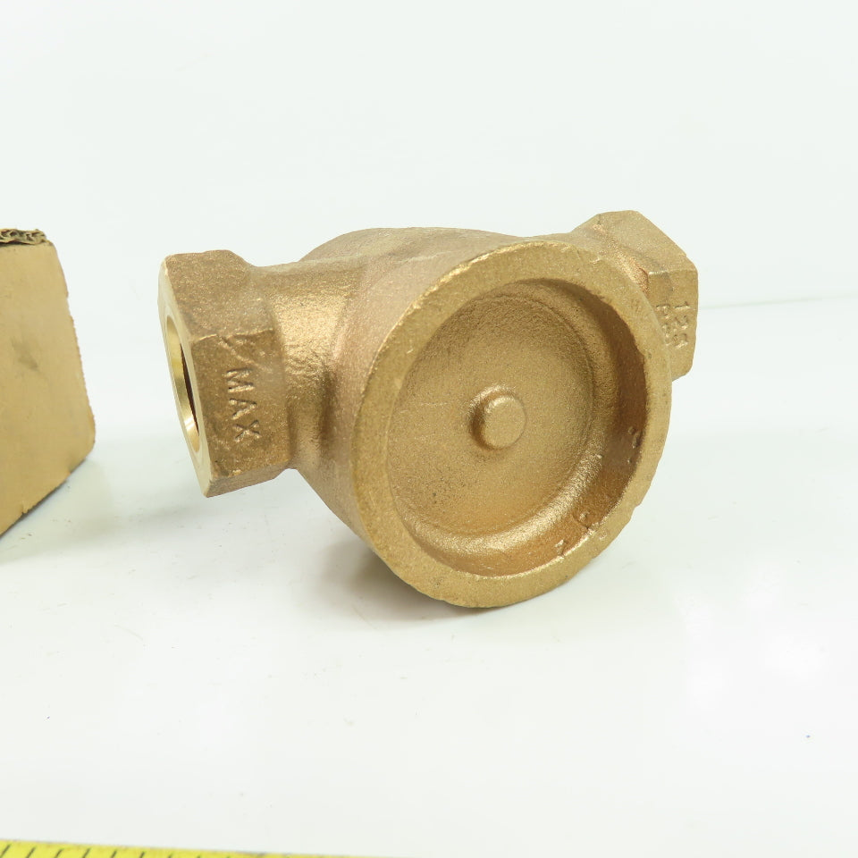 1/2" NPT Single Window Propeller Sight Flow Indicator 125 PSI 200°F NEW