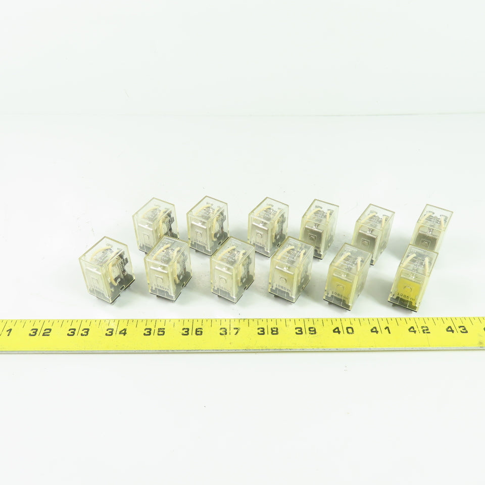 Omron LY2-DC24 LY2 General Purpose Relays 8-Pin DPDT 24VDC Lot of 12