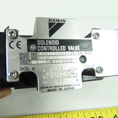 Daikin LS-G02-7CA-25-EN-645 Solenoid Controlled Valve AC100V