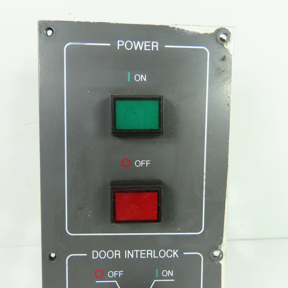EML401102A Power Door Interlock Edit Operator Control Panel Plate 8-5/8"x3.5"