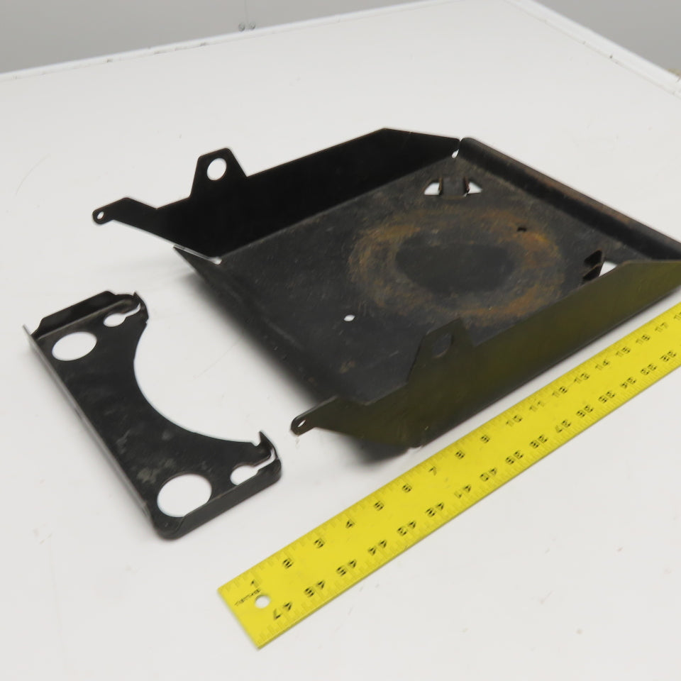 Steel Gas Cylinder Holders From Mobile Welder Cart 18" x 12-1/2"