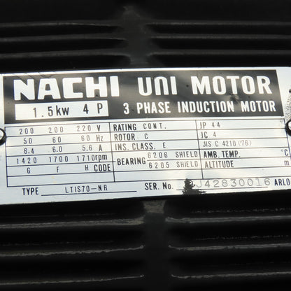 Nachi VDR-1B-1A2-U21 9.5 Gallon Hydraulic Power Unit 1.5kW 3Ph 500PSI 200-220V