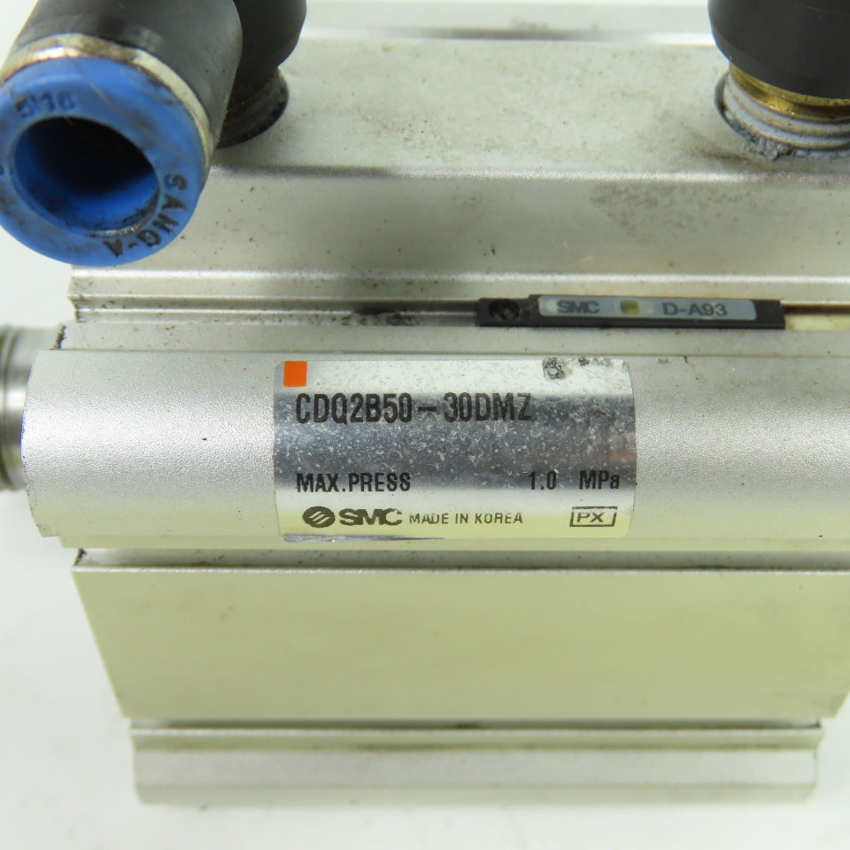 SMC CDQ2B50-30DMZ Compact Pneumatic Air Cylinder 1.0 Mpa 30mm Stroke 50mm Bore