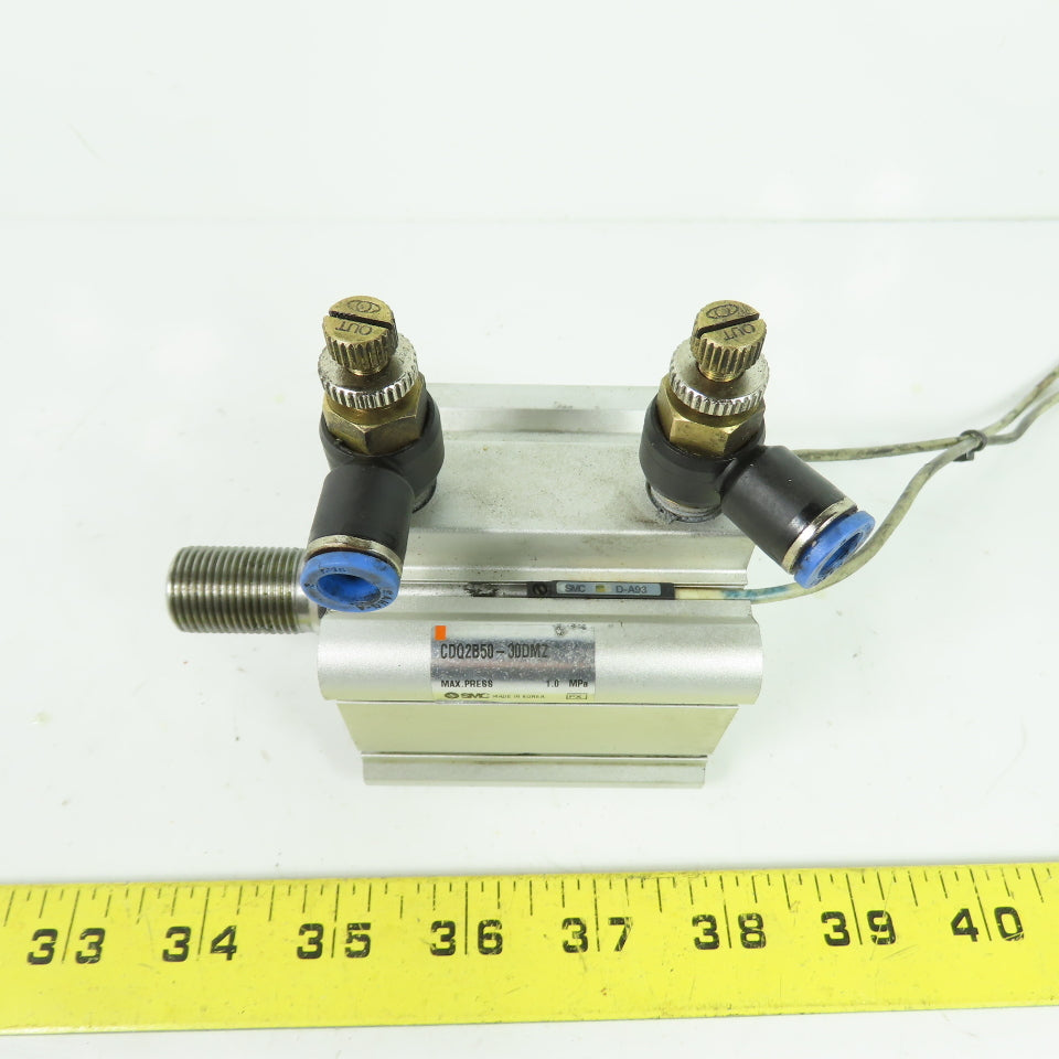 SMC CDQ2B50-30DMZ Compact Pneumatic Air Cylinder 1.0 Mpa 30mm Stroke 50mm Bore