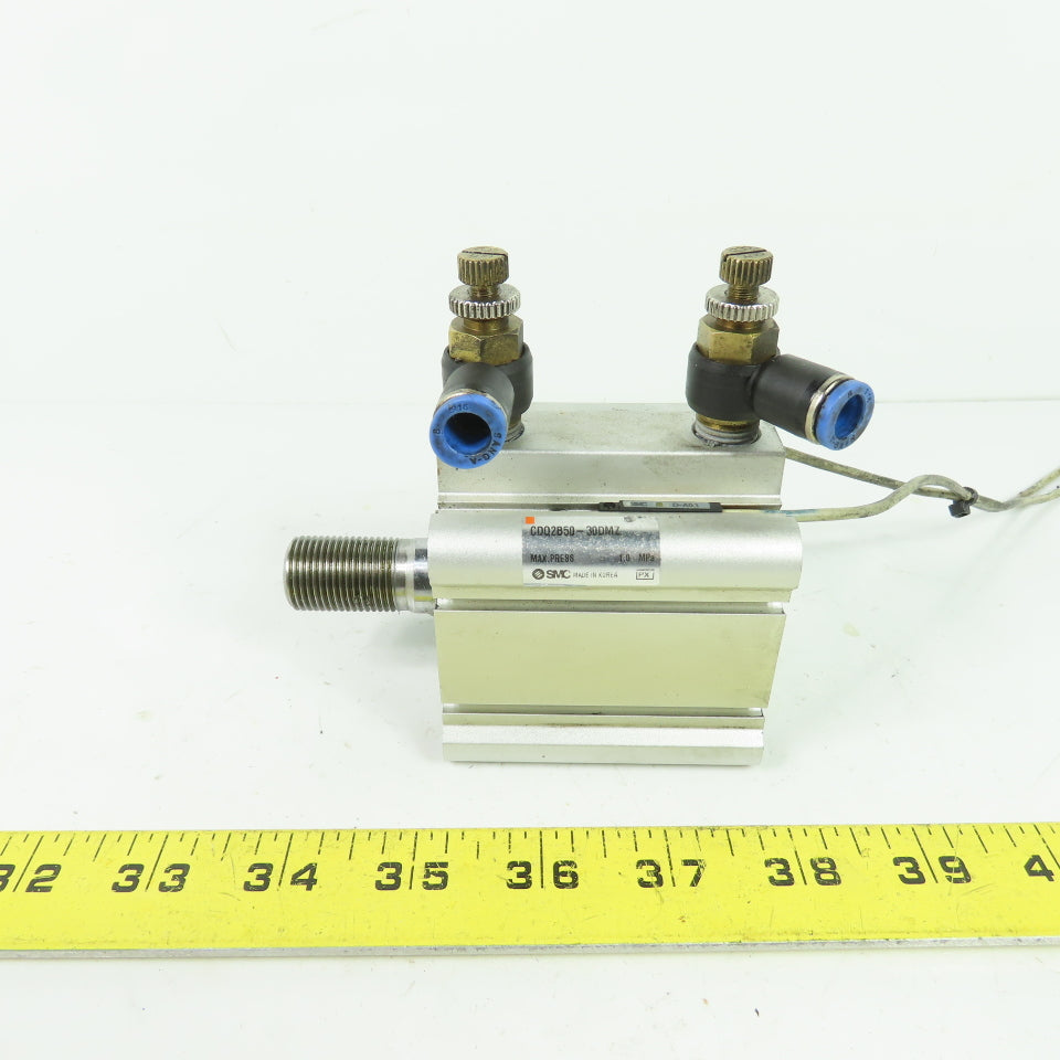 SMC CDQ2B50-30DMZ Compact Pneumatic Air Cylinder 1.0 Mpa 30mm Stroke 50mm Bore