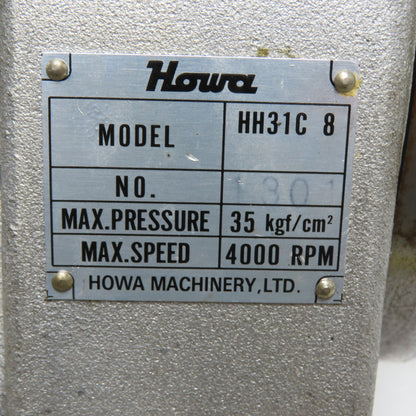 Howa Machinery HH31C 8 Hydraulic Power Chuck Actuator 35 kg/cm2 4000 RPM