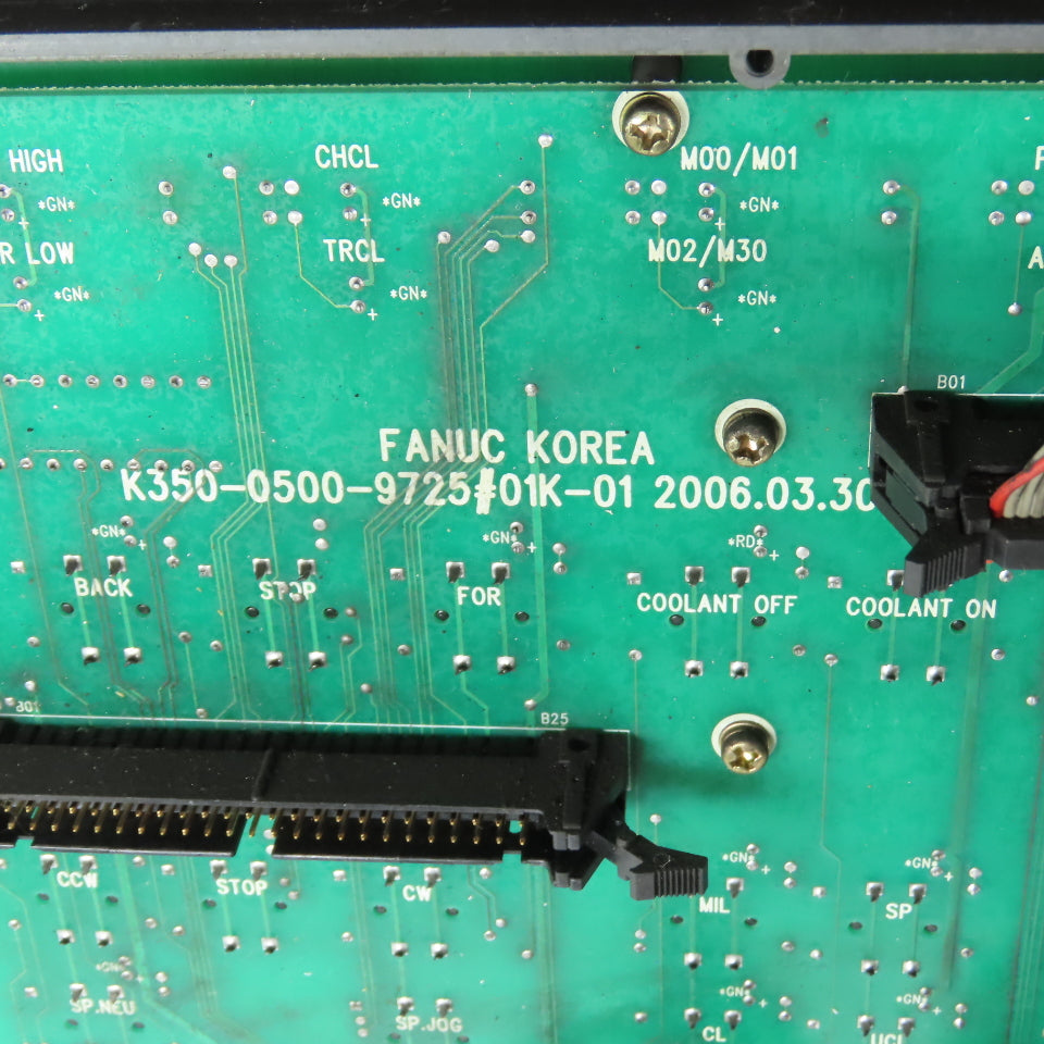 Fanuc K350-0500-9725#01K-01 SMEC CNC Machine Operator Control Panel