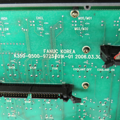 Fanuc K350-0500-9725#01K-01 SMEC CNC Machine Operator Control Panel