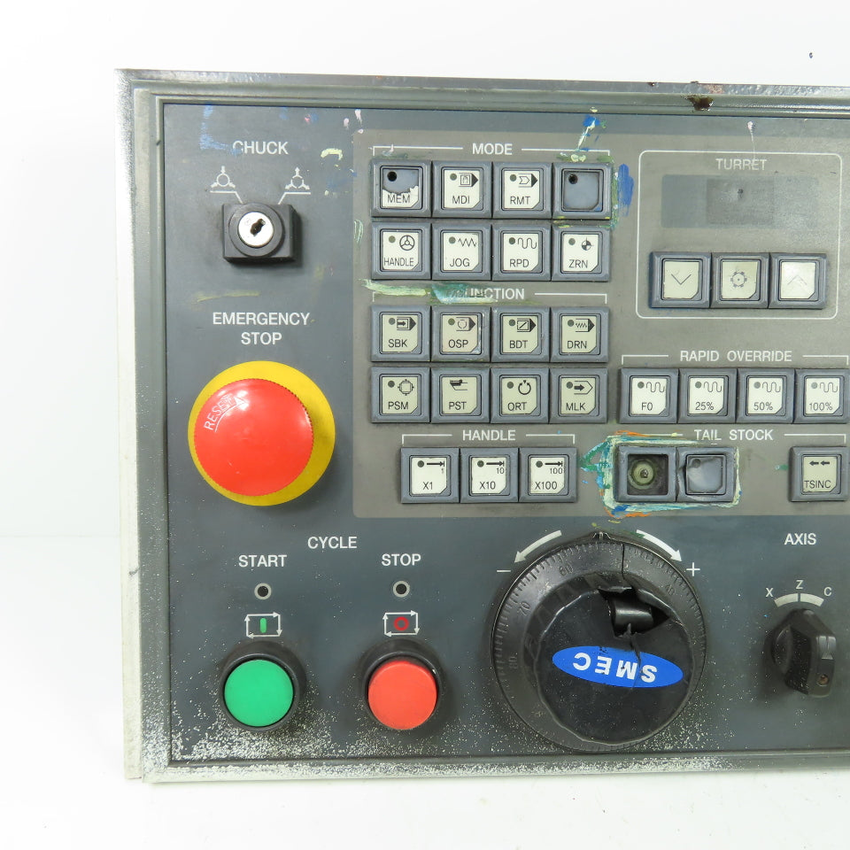 Fanuc K350-0500-9725#01K-01 SMEC CNC Machine Operator Control Panel