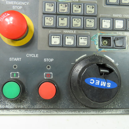Fanuc K350-0500-9725#01K-01 SMEC CNC Machine Operator Control Panel