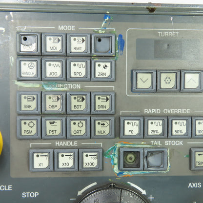 Fanuc K350-0500-9725#01K-01 SMEC CNC Machine Operator Control Panel