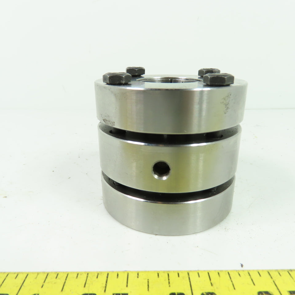 Stainless Steel Flexible Coupling 1-7/64" Bore 2.36" OAL 2.67" OD