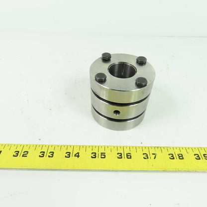 Stainless Steel Flexible Coupling 1-7/64" Bore 2.36" OAL 2.67" OD