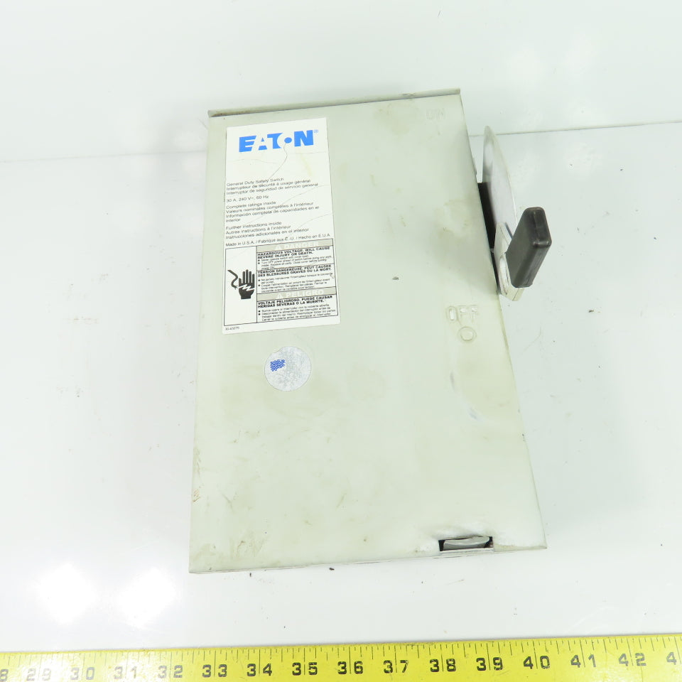 Eaton DG321NRB 30A 3-Pole Fusible Safety Disconnect Switch 240V