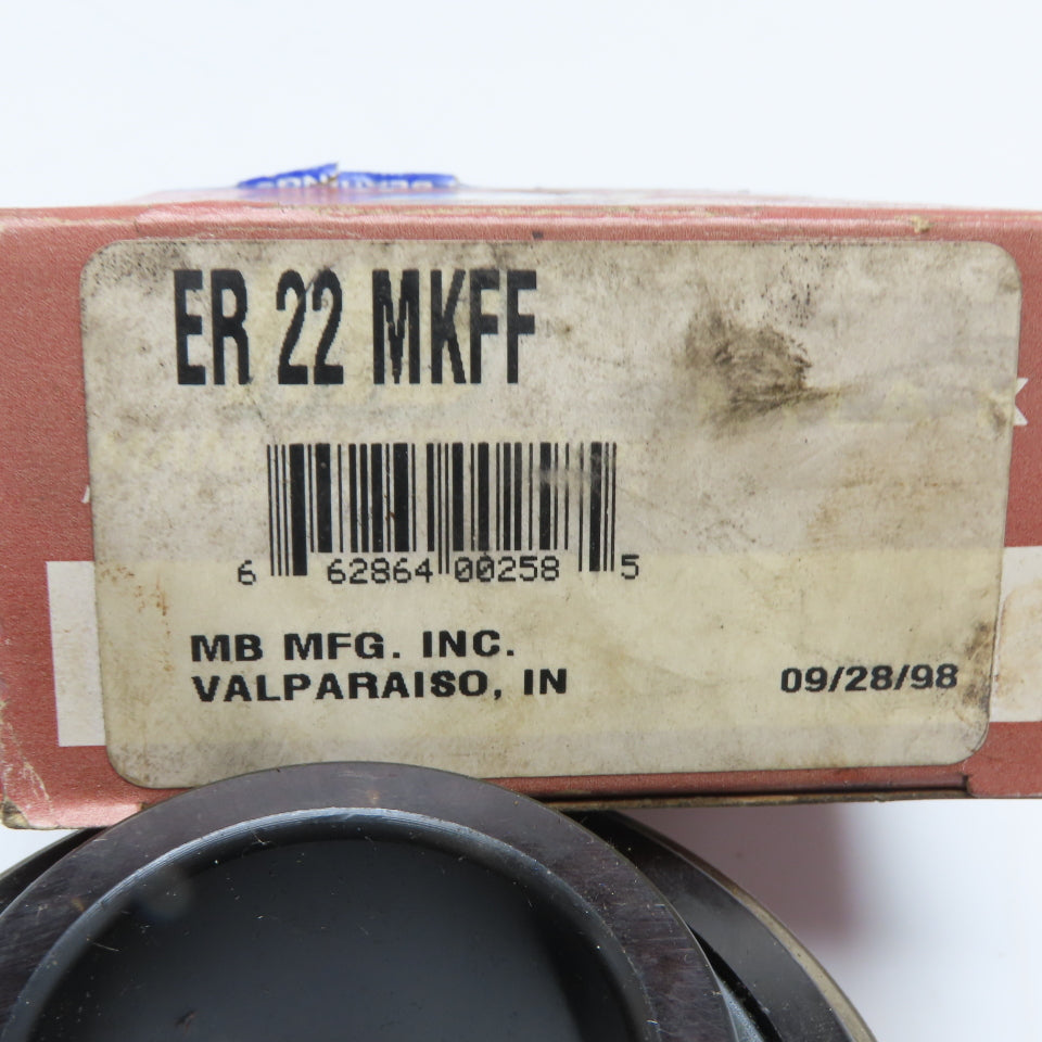 MB Mfg. Inc. ER 22 MKFF Mounted Ball Bearing 1-3/8" Bore