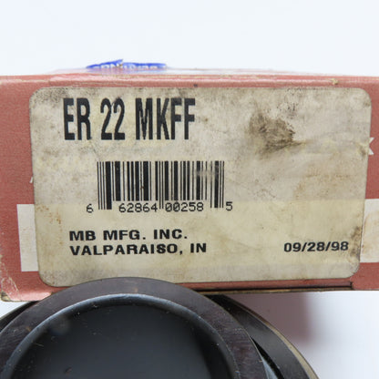 MB Mfg. Inc. ER 22 MKFF Mounted Ball Bearing 1-3/8" Bore