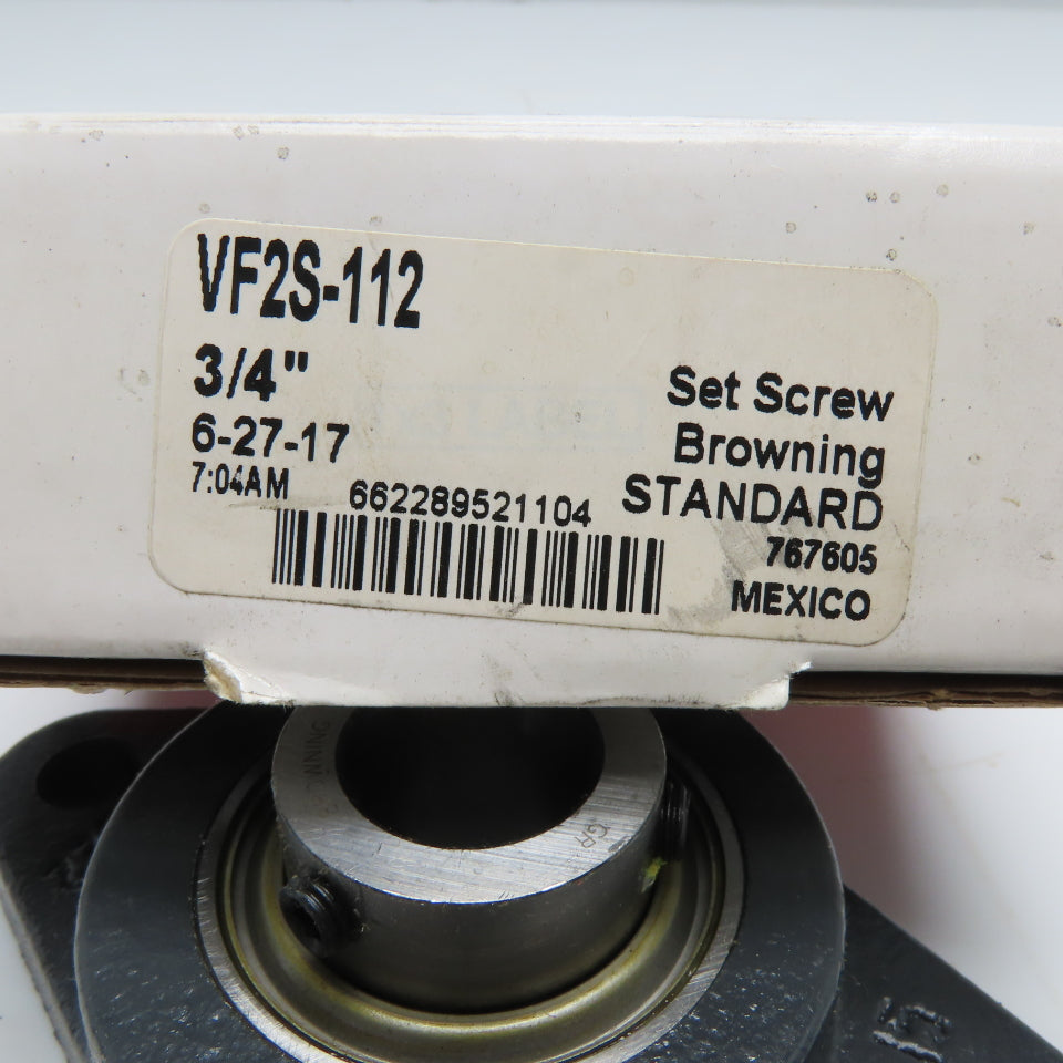 Browning VF2S-112 2-Bolt Flange Mounted Bearing 3/4" Bore