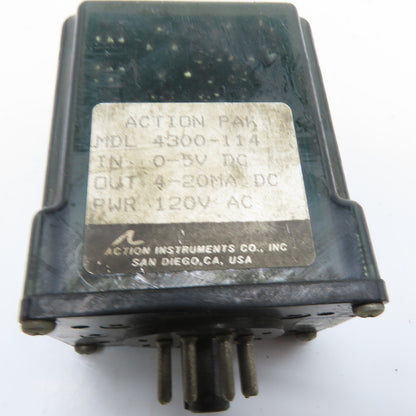 Action Instruments 4300-114 Action Pak DC Input Signal Conditioner 120VAC