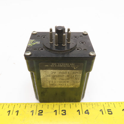 Action Instruments 4300-114 Action Pak DC Input Signal Conditioner 120VAC
