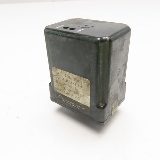 Action Instruments 4300-114 Action Pak DC Input Signal Conditioner 120VAC