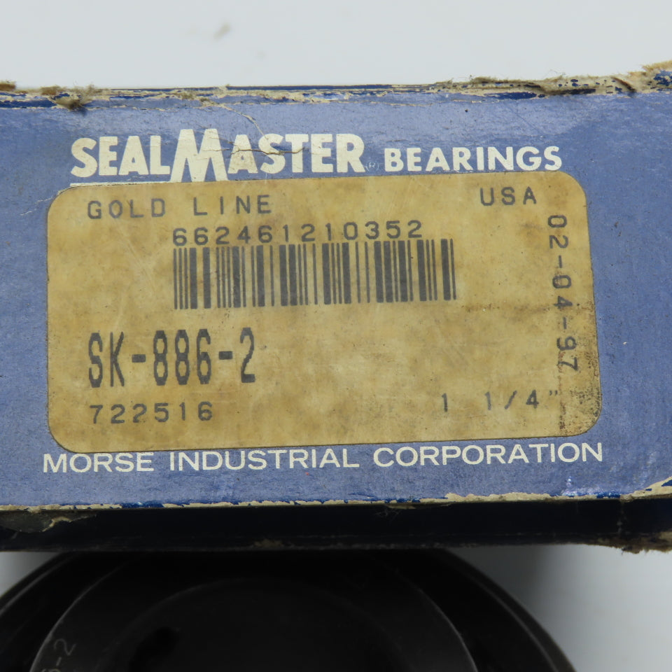 Sealmaster 662461210352 SK-886-2 Gold Line 1-1/4" Bore Ball Bearing Insert