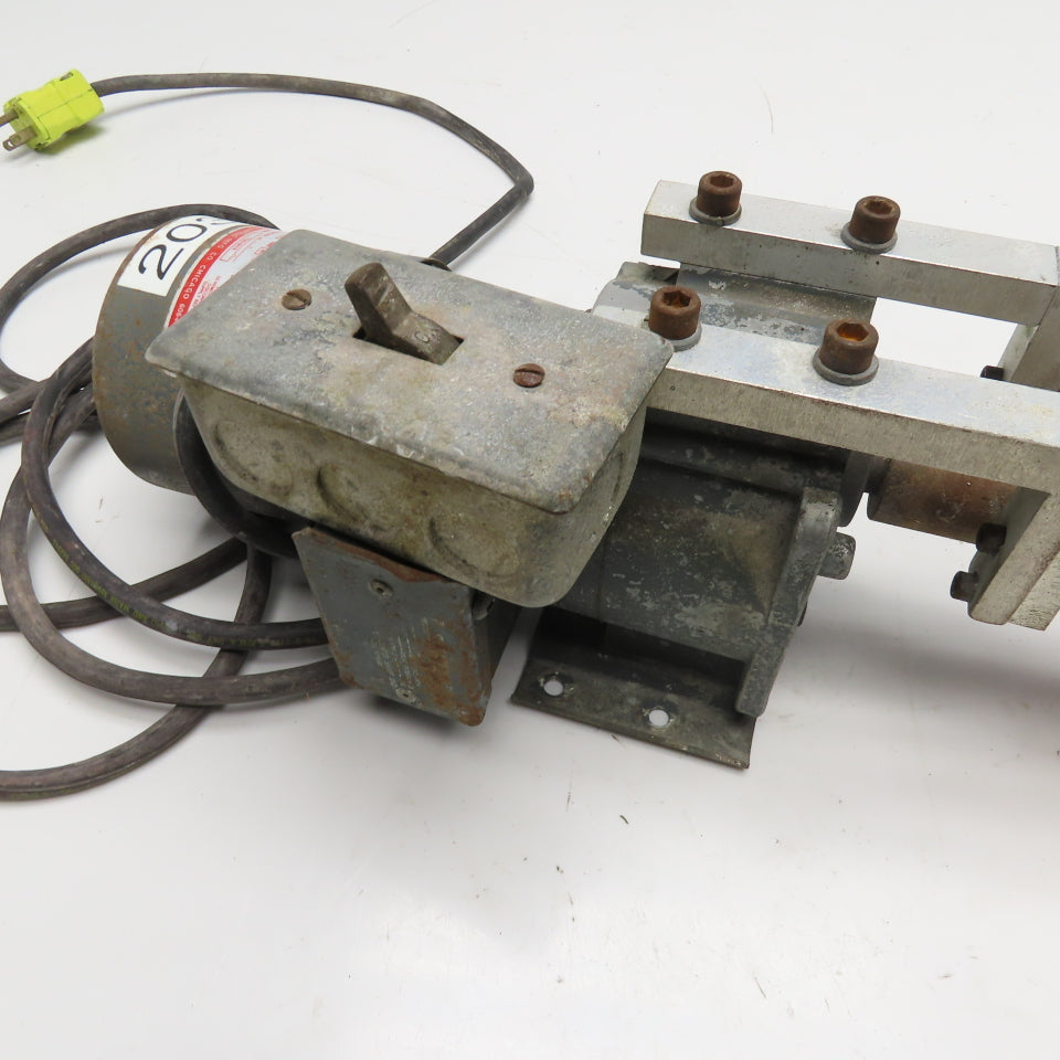 Dayton 2Z818A 1/15HP Split Phase 24:1 Ratio Gearmotor 115V Reamer Spindle