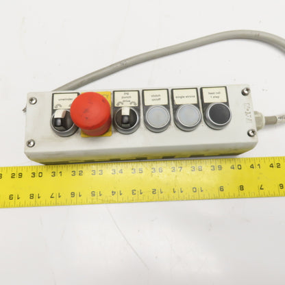 Eaton M22 6-Station Push Button Control Pendant Enclosure