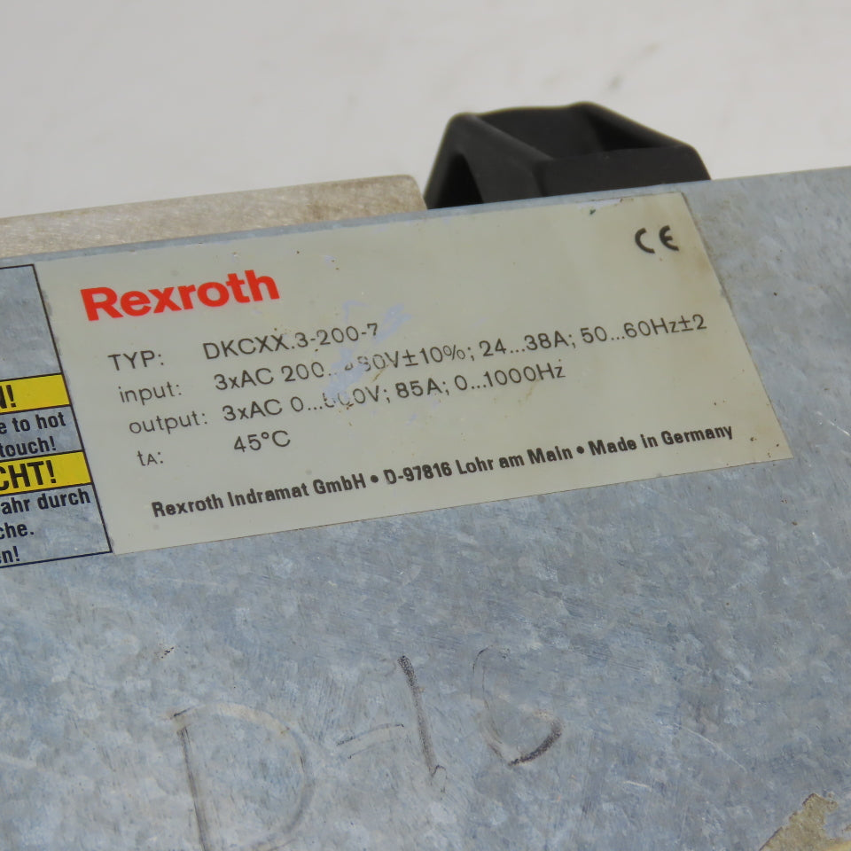 Rexroth Indramat DKCXX.3-200-7 DKC Eco Drive Servo Drive 200-230V 3Ph 38A