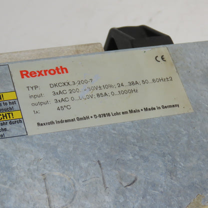 Rexroth Indramat DKCXX.3-200-7 DKC Eco Drive Servo Drive 200-230V 3Ph 38A