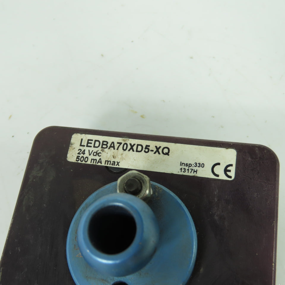 Banner LEDBA70XD5-XQ Industrial LED Area Light 24Vdc 500mA Max 5-Pin M12 Conn.