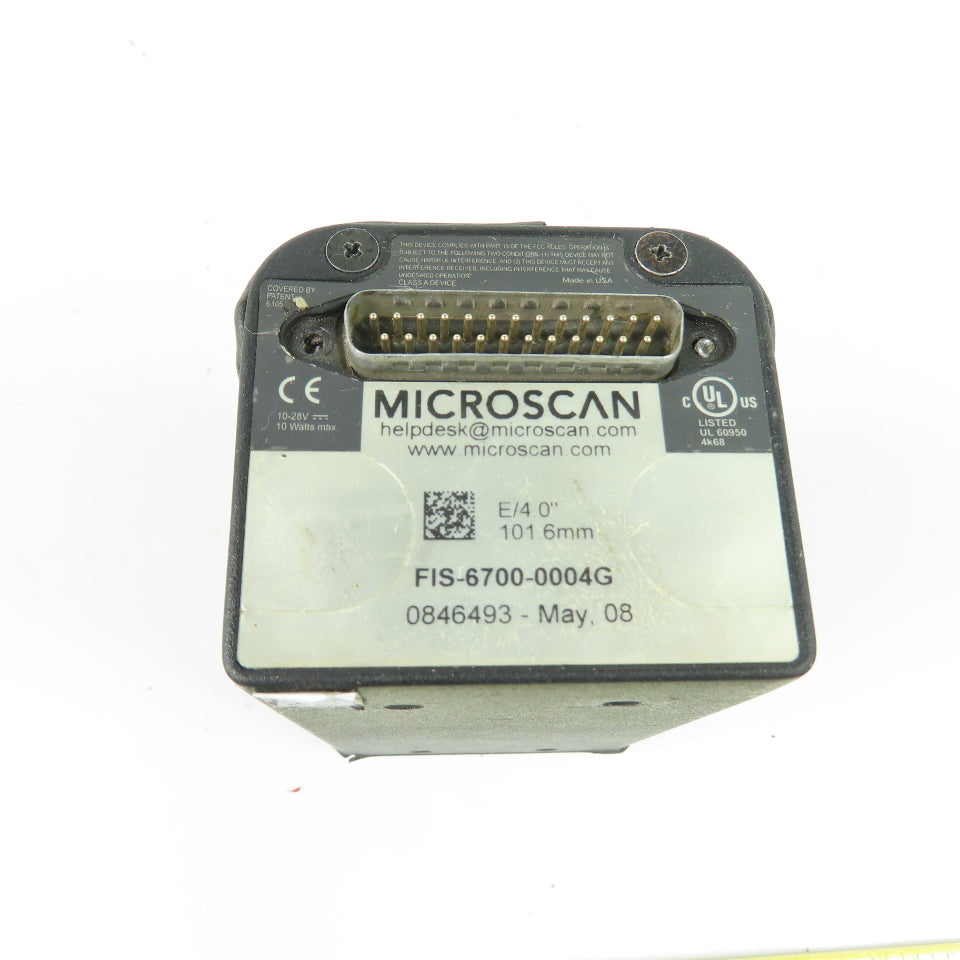 Microscan FIS-6700-0004G Quadrus EZ Industrial Barcode Reader 10-28V 101.6mm