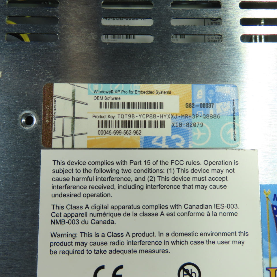 Nematron iPC12T-C2B0XAA0 iPC1200T-CP45-2GB-80SS-XP Industrial Panel Windows XP