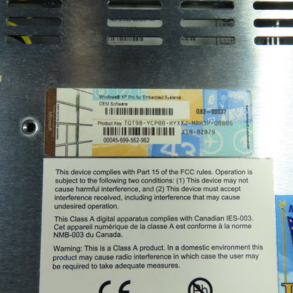 Nematron iPC12T-C2B0XAA0 iPC1200T-CP45-2GB-80SS-XP Industrial Panel Windows XP