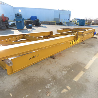 Gaffey 5 Ton Gantry Crane 230/460V 3Ph 1.5HP 345" Span 160" Head Room
