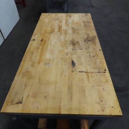 60" x 30" Butcher Block Top Industrial Packaging Table Work Bench