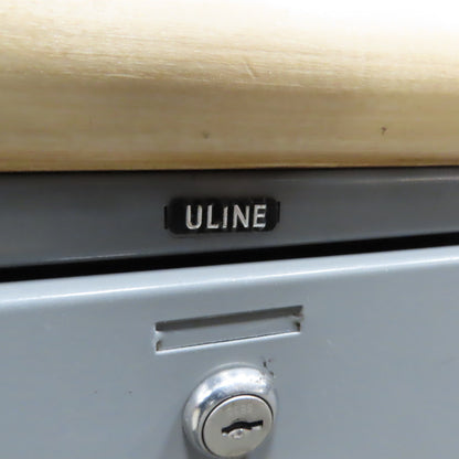 Uline 48" x 30" Butcher Block Top Industrial Packaging Table Work Bench
