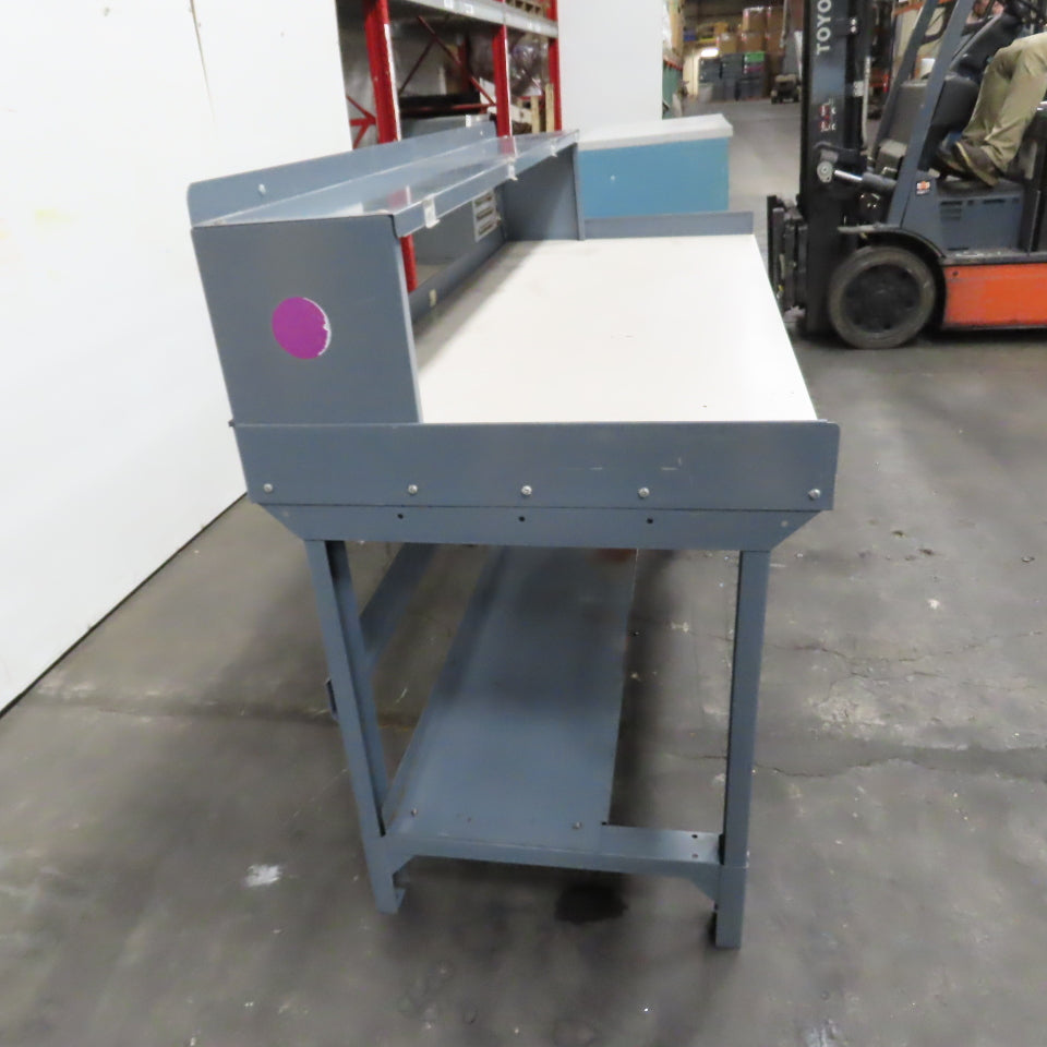 72" x 30" Adjustable Height Laminate Top Industrial Packaging Table