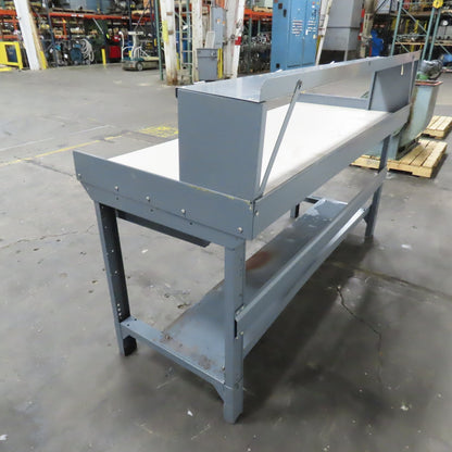 72" x 30" Adjustable Height Laminate Top Industrial Packaging Table