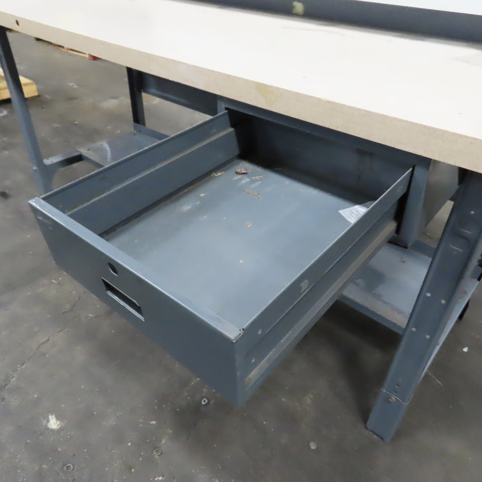 72" x 30" Adjustable Height Laminate Top Industrial Packaging Table