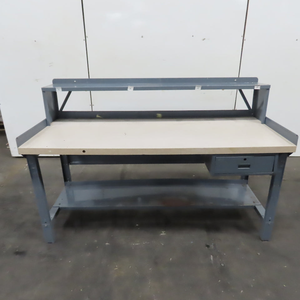 72" x 30" Adjustable Height Laminate Top Industrial Packaging Table