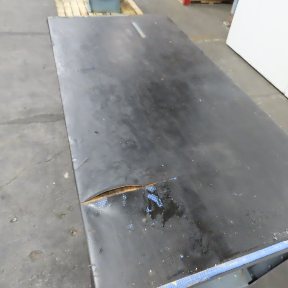 60" x 30" Adjustable Height Butcher Block Padded Top Industrial Packaging Table