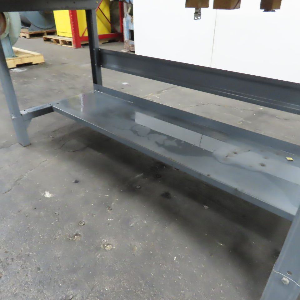 60" x 30" Adjustable Height Butcher Block Padded Top Industrial Packaging Table