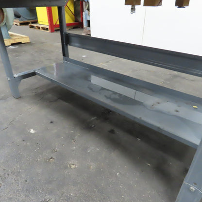 60" x 30" Adjustable Height Butcher Block Padded Top Industrial Packaging Table