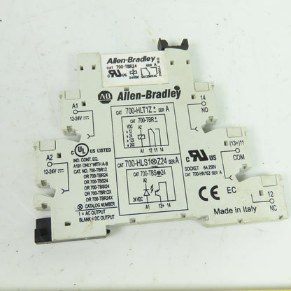 Allen-Bradley 700-HLT1Z 700-HLT1Z24 Terminal Block Relay 24VDC Lot of 2