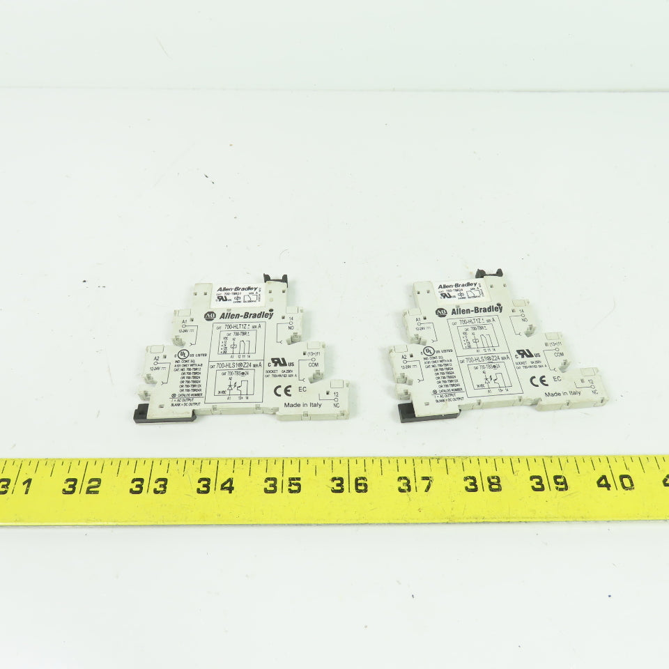 Allen-Bradley 700-HLT1Z 700-HLT1Z24 Terminal Block Relay 24VDC Lot of 2