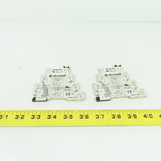Allen-Bradley 700-HLT1Z 700-HLT1Z24 Terminal Block Relay 24VDC Lot of 2