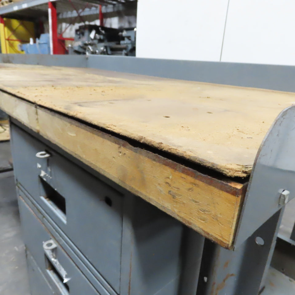 60" x 30" Adjustable Height Wood Top Industrial Packaging Table